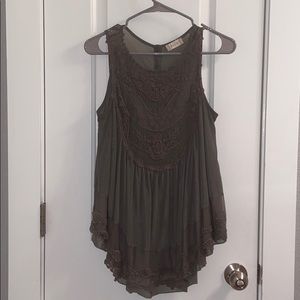 altard state green lace tank